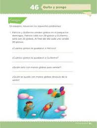 Instrucciones del folleto de matemáticas. Apoyo Primaria Desafios Matematicos 1er Grado Bloque 4 Leccion 46 Quito Y Pongo Desafio Matematico Matematicas Libro De Texto