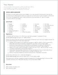Social Media Manager Resume Skills List Collection Of Solutions ...