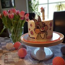 Disney Cake Bambi First Birthday Klopfer Fondant Geburtstag Geburt Torten