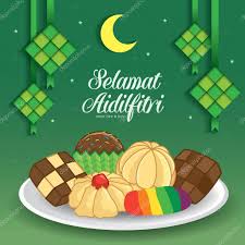 Selamat hari raya, semoga kita sekeluarga selalu diberi kebahagiaan. Selamat Hari Raya Aidilfitri Vector Illustration With Traditional Malay Kuih Raya Ketupat Caption Fasting Day Of Celebration Premium Vector In Adobe Illustrator Ai Ai Format Encapsulated Postscript Eps Eps Format