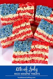 4th Of July Rice Krispie Treats Recipe Rice Krispie Treats Rice Krispies Krispie Treats Recipe