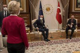 The incident, labelled as 'sofagate' in the media, followed swiftly on the heels of a decision by erdoğan in late march to withdraw turkey from the istanbul convention, a treaty of the council of europe designed to protect women against violence and mistreatment. Sofagate Is A New Chapter In The Inventory That Excludes Women From Power Ksu The Sentinel Newspaper