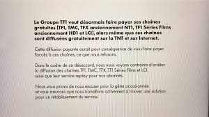 Free Annonce Qu Il Coupera Aussi Tf1 En L Absence D Accord Macgeneration