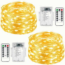 2 x cr2032 batteries (not included). Fairy String Lights 2 Set 33ft 100 Led Fairy Lights Battery Operated Copper Wire Lights With Remote Control 8 Mode Waterproof Lights Warm White 220volt Not For Usa