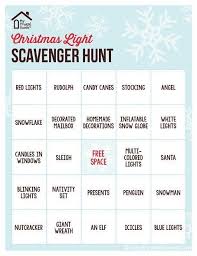 Printable Christmas Light Scavenger Hunt Christmas Light Scavenger Hunt Christmas Bingo Christmas Lights