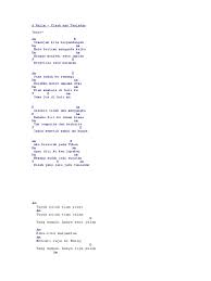 Chord tabs and lyric, easy chord @ 2009 am dm e am terasakah langkah mu makin laju melangkah batas rindu f dm e am dan aku pun memburu mentari yang jauh. Guitar Chords