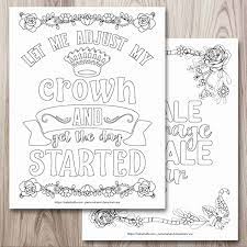 Instead of coloring animals and cartoon, you may want to fill colors to more sophisticated patterns. 21 Free Inspirational Coloring Pages For When You Re Having A Tough Day The Artisan Life
