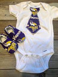 Minnesota Vikings Baby Onesie Vikings Baby Outfit Vikings Etsy