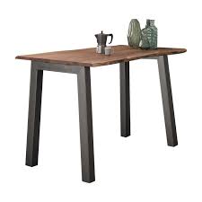Table basse tronc d'arbre exotique pied métal hauteur 26 cm longueur 97 cm profondeur 50 cm. Table Haute Industrielle Tronc D Arbre Sur Cdc Design