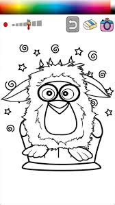 It is very interesting that furby`s character depends on education, it allows. Coloring Page Furby Kids Edition Apps 148apps