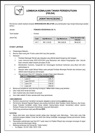 Iklan kerja kosong kerajaan & jawatan kosong terkini kerajaan, spa & swasta. Jawatan Kosong Felda Jawatan Felda Wilayah Raja Alias Facebook