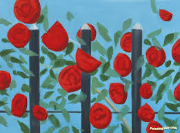 Alex katz in boston | tory daily. Red Roses With Blue Artwork By Alex Katz Oil Painting Art Prints On Canvas For Sale Paintingstar Com Art Online Store