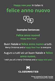 Italian friends may also want to wait whilst you unwrap their gift in front of them so they can see your reaction. How To Say Happy New Year In Italian Clozemaster