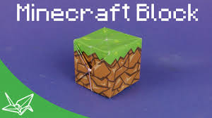 Willkommen in der welt der super ausmalbilder. Minecraft Block Faltanleitung Youtube