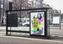 Free Bus Stop Billboard Mockup Billboard Mockup Bus Stop Mockup Psd
