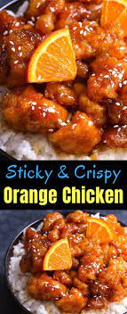 This Orange Chicken Has Crispy Chunks Of Tender Chicken Covered In A Tangy Orange Sauce It Makes A Delicious Wee Orange Chicken Recipe Chicken Recipes Recipes