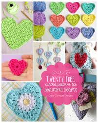 You can learn how to crochet a light heart dishcloth for valentine's day in this diy tutorial video. Crochet Heart Pattern Collection Daisy Cottage Designs