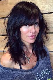 There are assortments of hairstyles you can make in your medium length hair, for example, braid, rich updo, layered hairstyle, and medium bounce. 27 Best Medium Length Hairstyles With Bangs 2019 Hairstyle Zone X