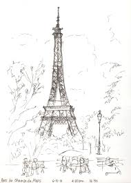 A Whole Lot Of Paris Sketches Landscape Drawings Paris