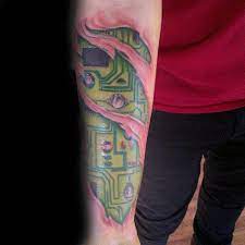 60 Circuit Board Tattoo Designs For Men Electronic Ink Ideas