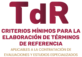 Elaboración de términos de referencia (TDR)
