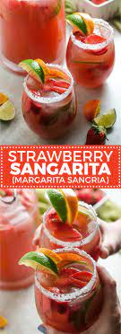 Wipe a lime around the rim of the glass, drip in salt. Strawberry Sangarita Margarita Sangria Host The Toast