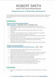 T he provision of appropriate support to foster carers is an unquestionable function of a supervising social worker (ssw) but an area of significant debate, given that a foster carers deemed lack of support often results in them leaving the fostering sector. Foster Care Social Worker Resume Samples Qwikresume