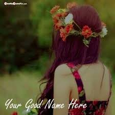 Print My Name On Beautiful Girl Whatsapp Profile Photo
