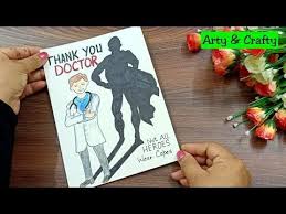 How To Draw Doctors Day National Doctors Day Poster For Beginners Step By Step Thank You Doctor Youtube Drawings National Doctors Day Paper Crafts Diy