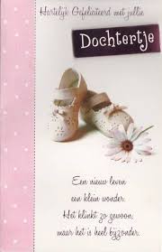 Geboorte Dochtertje Geboorte Babykaarten Gefeliciteerd