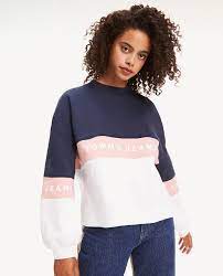 Bathroom canister mockup white canister mockup storage jar | etsy. Women S Sweatshirt With Central Typography Tommy Jeans Fashion El Corte Ingles