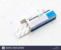 A Box Of Macrodantin Containing Nitrofurantoin A Generic Antibiotic Stock Photo Alamy