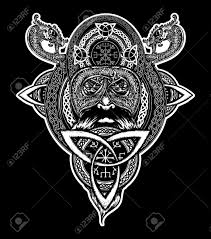 For those of scandinavian descent, they are a great way to honour your ancestors and pay homage to where you. Viking Warrior Tattoo Northern Warrior T Shirt Design Celtic Emblem Of Odin Northern Dragons Viking Helmet Ethnic Style Royalty Free Cliparts Vectors And Stock Illustration Image 74003488