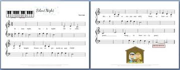 Always take care to observe the rests and longer tied notes. Silent Night Piano Sheet Music For Kids My Fun Piano Studio