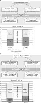 a flow chart showing amniotic fluid inflammatory findings