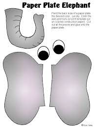 Paper Plate Elephant Project And Template Elephant Crafts Zoo Crafts Lesson Plans For Toddlers