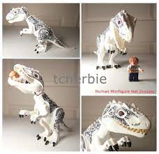Large Indominus Rex Dinosaur Minifigure Free Small Dinosaur Etsy Indominus Rex Dinosaur Rex