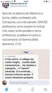 E' morto il dottor giuseppe de donno, sostenitore della plasmaterapia per combattere il covid e uno dei simboli della lotta al virus. Selvaggia Lucarelli Ø¯Ø± ØªÙˆÛŒÛŒØªØ± Il Medico Salvato Dal Plasma E Da De Donno Con L Ovazione Di Salvini E Morto