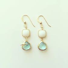mermaid creation hawaii イヤリング ピアス 14kgf シーグラスシリーズ ドロップ ハワイ ビーチ ビーズジュエリー ハワイアンジュエリー アクセサリー