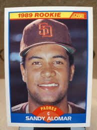1989 Score #630 Sandy Alomar Jr. RC/Inconsistent design,/portrait