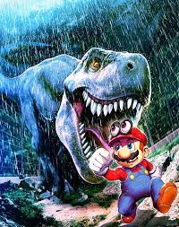 Super Mario Odyssey In Jurassic Park By Genzoman Super Mario Odyssey Super Mario Art Mario Art Super Mario