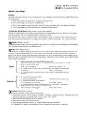Imrad format research paper sample, hd png download is free. Imrd Pdf Imrad Cheat Sheet Abstract Abstracts Can Vary In Length From One Paragraph To Several Pages But They Follow The Imrad Format And Typically Course Hero
