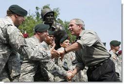 President Bush Thanks Military on Independence Day at Fort Bragg, North Carolina