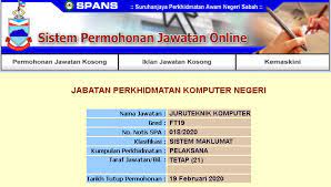 Cadangan ubahsuai sebuah bilik kuliah (03 b 01 020/0) kepada makmal cyber security untuk fakulti sains komputer & matematik, universiti teknologi mara (uitm), shah alam pulau pinang pulau mutiara. Kekosongan Jawatan Kerajaan Negeri Sabah 2020 Juruteknik Komputer Ft19 Ft22 Job Jawatan Kosong