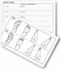 British School Of Reflexology Treatment Record Cards