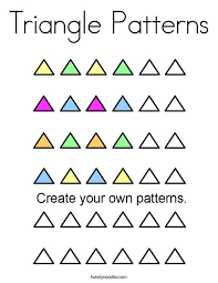 Press space to drop or pick up the light. Triangle Patterns Coloring Page Twisty Noodle