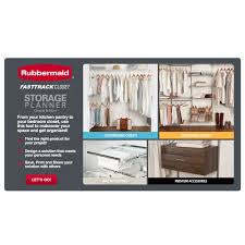 Closetmaid suitesymphony graphite grey white 25 closet tower kit. Rubbermaid Fasttrack 6 Ft To 10 Ft X 12 In White Wire Closet Kit In The Wire Closet Systems Department At Lowes Com