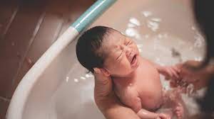 If you bathe your baby after a feeding, consider waiting for your baby's tummy to settle a bit first. How Often Should You Bathe Your Baby