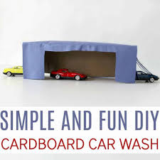 Some automatic car washes and touchless car washes offer car detailing as an enhanced service. Simple And Fun Diy Cardboard Car Wash Toddler Playset For Hot Wheels