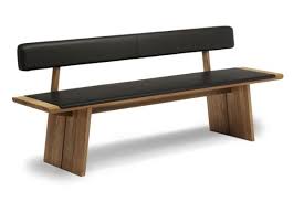 Nox Bank Holzgestell Lehne 175 Cm Sitzbank Mit Lehne Esszimmer Sitzbank Esszimmer Ledersitzbank